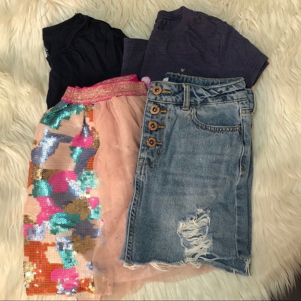 Skirt & shirt set 2 big girls sz 10